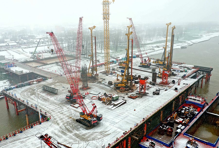 G3铜陵长江公铁大桥建设“快马加鞭” bob手机网页版入口建设